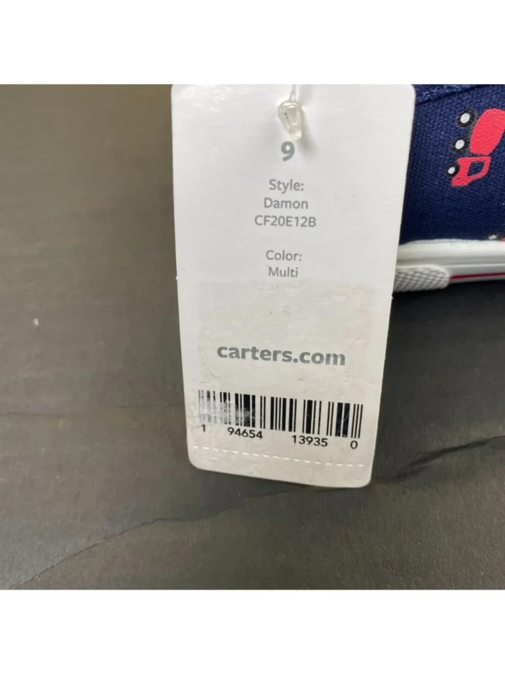 Carter's Unisex-Child Damon Sneaker Size 9M Blue Kids New